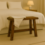 Teakhouten bankje 60cm – Walnoot