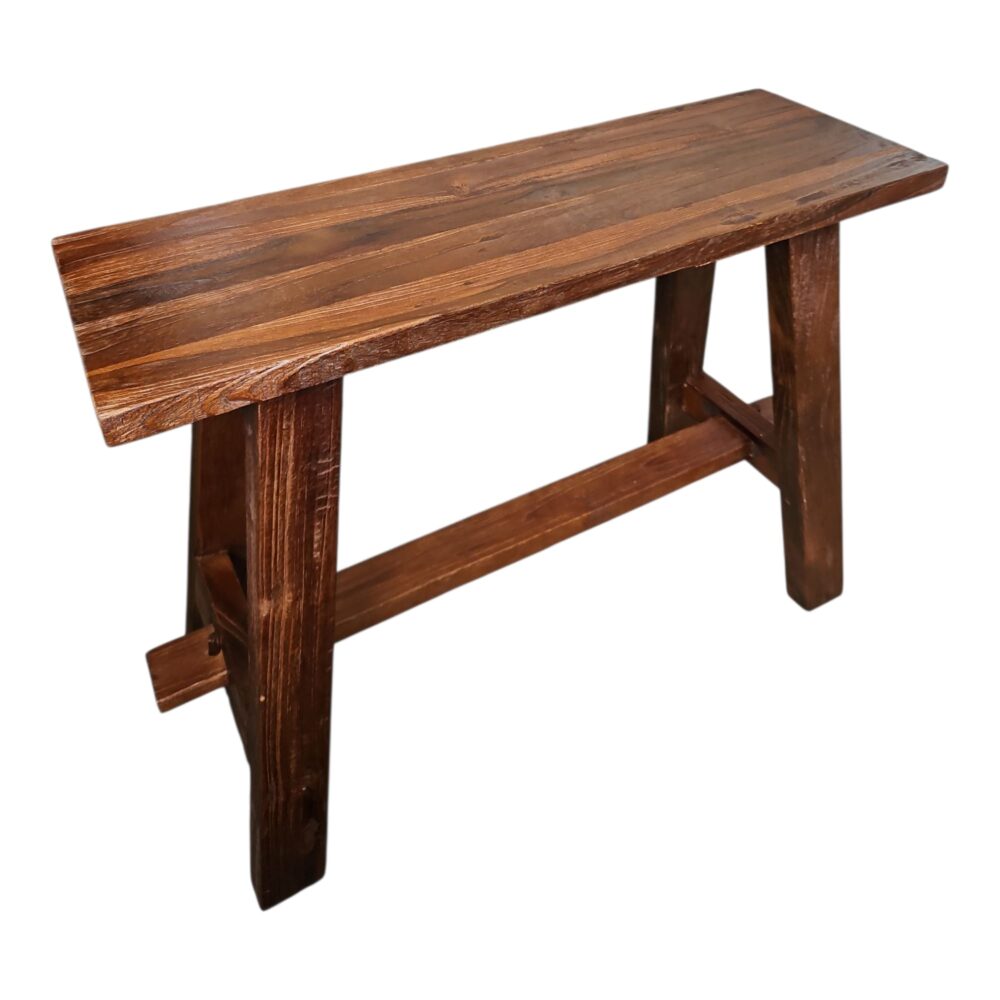 Teakhouten bankje 60cm – Walnoot - Afbeelding 3