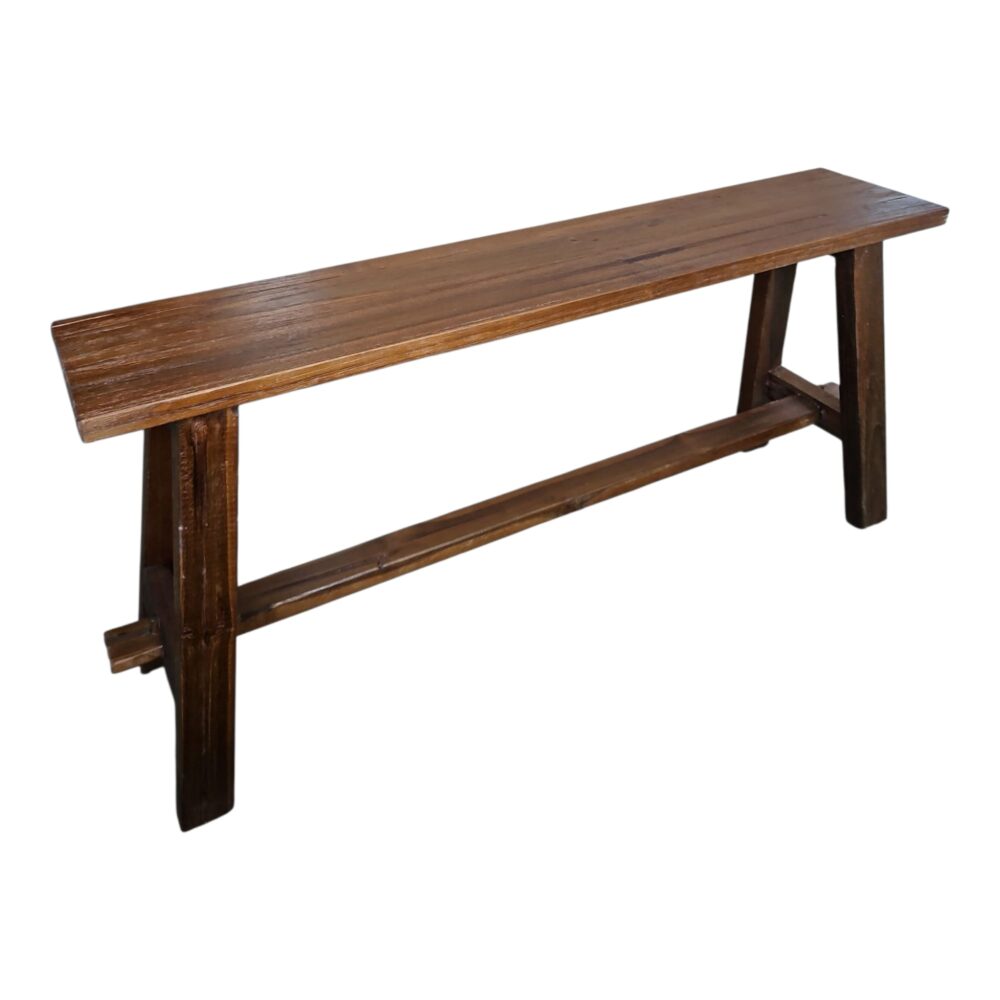 Teakhouten bankje 100cm – Walnoot - Afbeelding 2
